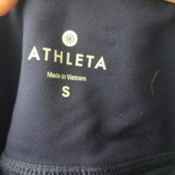 Athleta Size Small Skinny Up Leggings Activewear Pants Blue Stretch 138354 - Picture 5 of 7